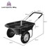 COSTWAY Vrtna kolica s 2 kotača i pneumatskim gumama 14", crna